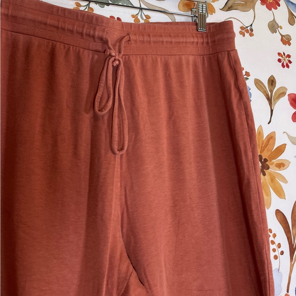 Madewell XL Burnt Orange Brown Jogger Sweatpants Loungewear Sleep Dorm Fall PJs